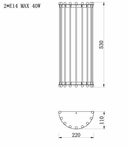 Бра Lantern Tiziano Chromium Sconces Бра Lantern Tiziano Chromium Sconces во Владивостоке