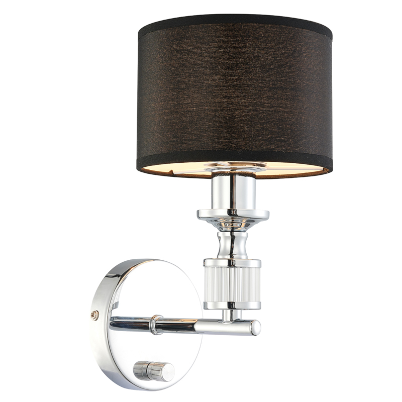 Бра Isidora Sconce Хром Серый Прозрачный Бра Isidora Sconce Хром Серый Прозрачный во Владивостоке | Loft Concept