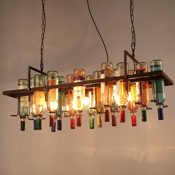 Люстра Bottle Bar Rectangle 120 Коричневый Люстра Bottle Bar Rectangle 120 Коричневый во Владивостоке | Loft Concept