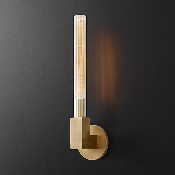 Бра RH CANNELLE wall lamp SINGLE Sconces Латунь Бра RH CANNELLE wall lamp SINGLE Sconces Латунь во Владивостоке | Loft Concept