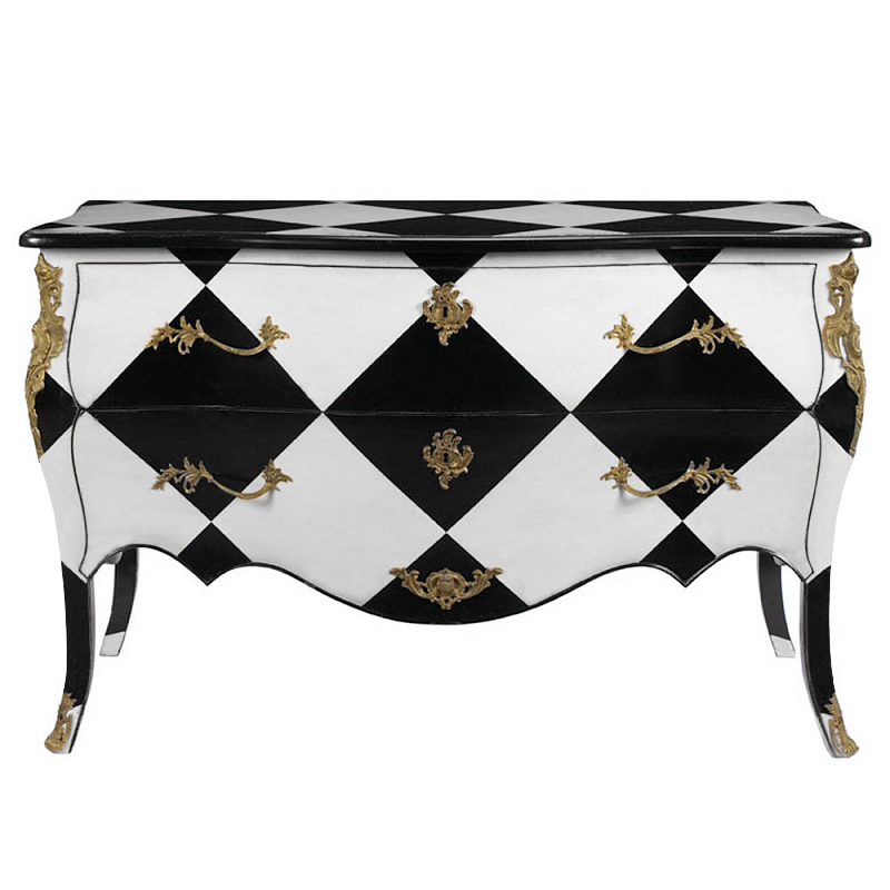 Комод ROMILLE COMMODE CHEST Бронза Черно-белый Комод ROMILLE COMMODE CHEST Бронза Черно-белый во Владивостоке | Loft Concept