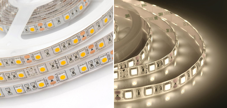 Светодиодная влагозащищенная лента 14,4W/m 60Led/m 5050SMD теплый белый Светодиодная влагозащищенная лента 14,4W/m 60Led/m 5050SMD теплый белый - Loft-Concept во Владивостоке
