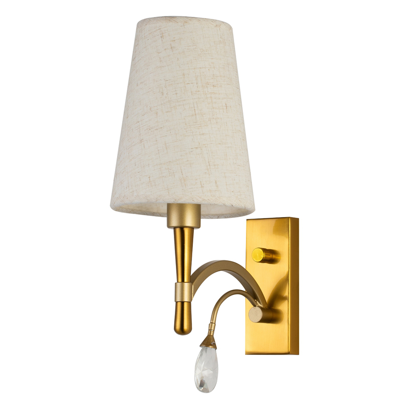 Бра Desiree Sconce Латунь матовое золото Белый Прозрачный Бра Desiree Sconce Латунь матовое золото Белый Прозрачный во Владивостоке | Loft Concept