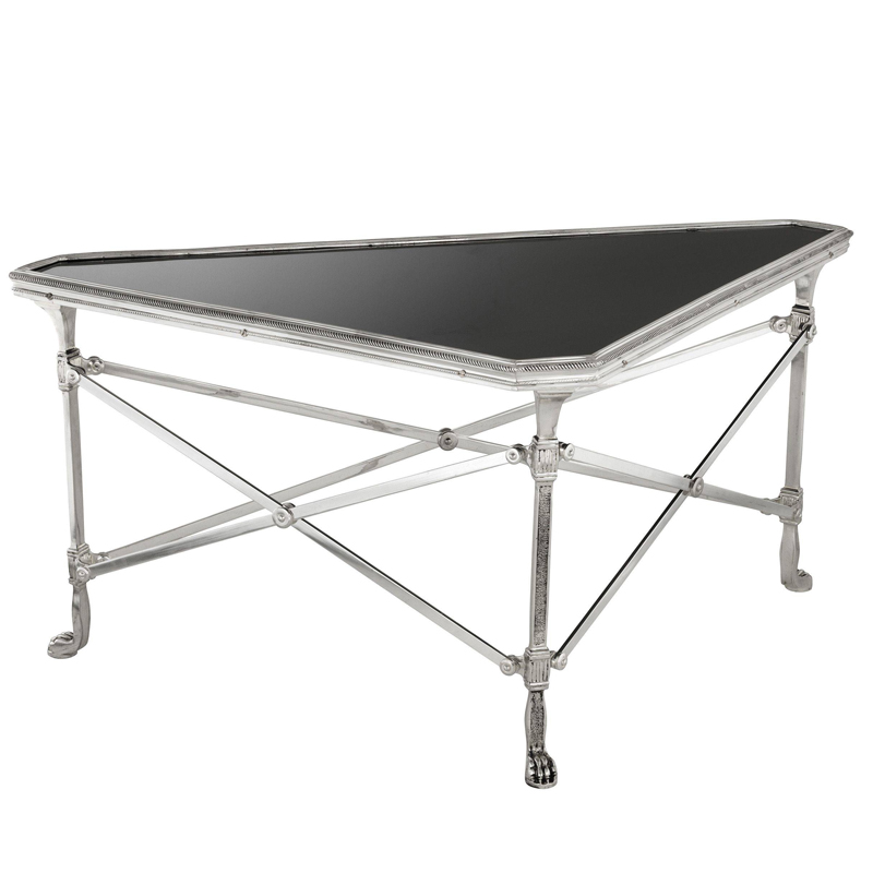 Кофейный стол Eichholtz Coffee Table Soiree Глянцевый черный Серебро винтаж Кофейный стол Eichholtz Coffee Table Soiree Глянцевый черный Серебро винтаж во Владивостоке | Loft Concept