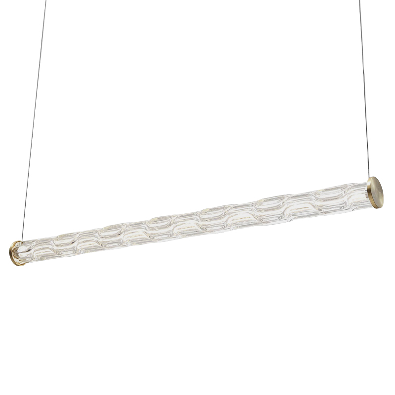 Линейный подвесной светильник Storey Glass Hanging Lamp Золотой Прозрачное Стекло Линейный подвесной светильник Storey Glass Hanging Lamp Золотой Прозрачное Стекло во Владивостоке | Loft Concept