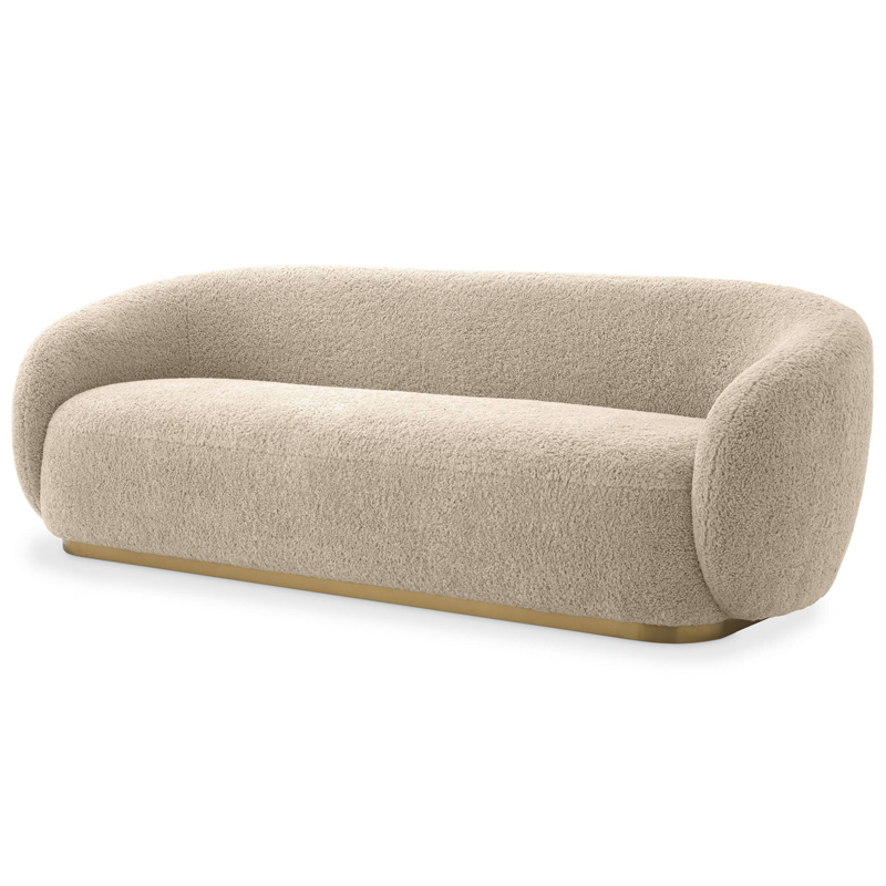 Диван Eichholtz Sofa Brice Sand Песочный Латунь Диван Eichholtz Sofa Brice Sand Песочный Латунь во Владивостоке | Loft Concept