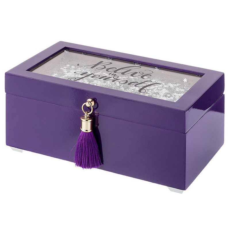 Шкатулка Snowflakes Lilac Box Фиолетовый Шкатулка Snowflakes Lilac Box Фиолетовый во Владивостоке | Loft Concept