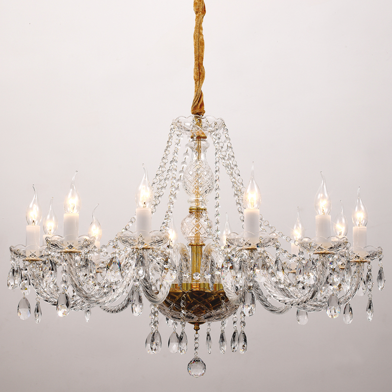 Люстра Megane Chandelier 82 Прозрачный Глянцевое золото Люстра Megane Chandelier 82 Прозрачный Глянцевое золото во Владивостоке | Loft Concept