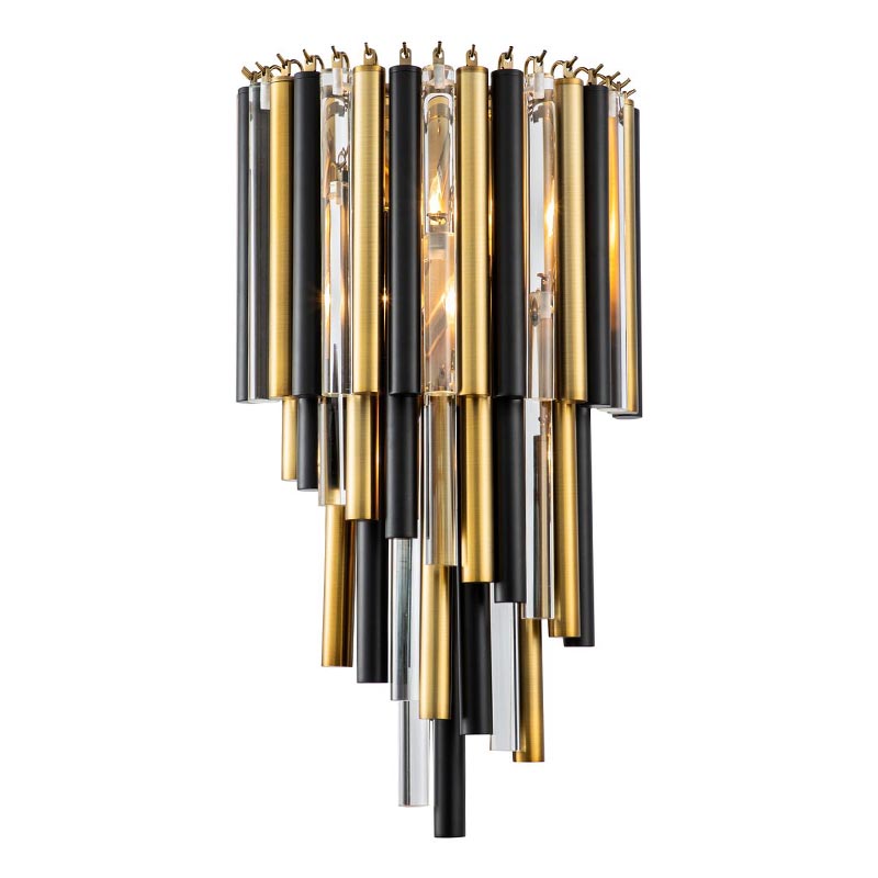 Бра Black Brass Symphony Wall Lamp Черный Латунь Прозрачный (Transparent) во Владивостоке | Loft Concept 