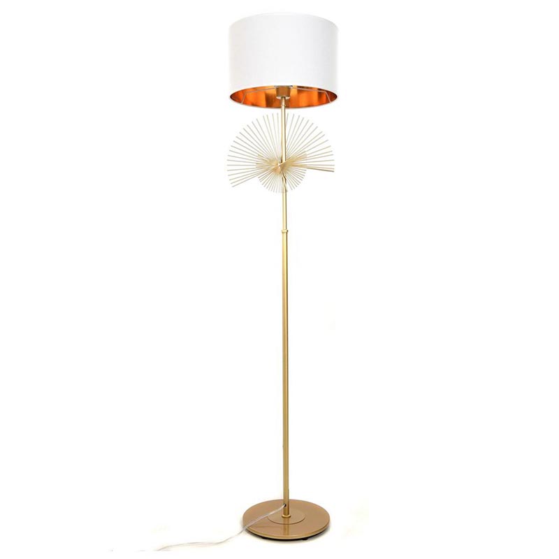 Торшер Genoveva Floor lamp white Белый Золотой во Владивостоке | Loft Concept 