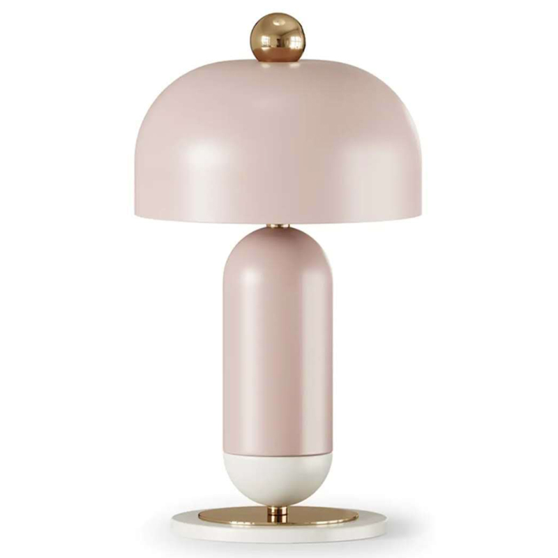 Meet Table lamp pink Розовый пастельный Латунь Meet Table lamp pink Розовый пастельный Латунь во Владивостоке | Loft Concept