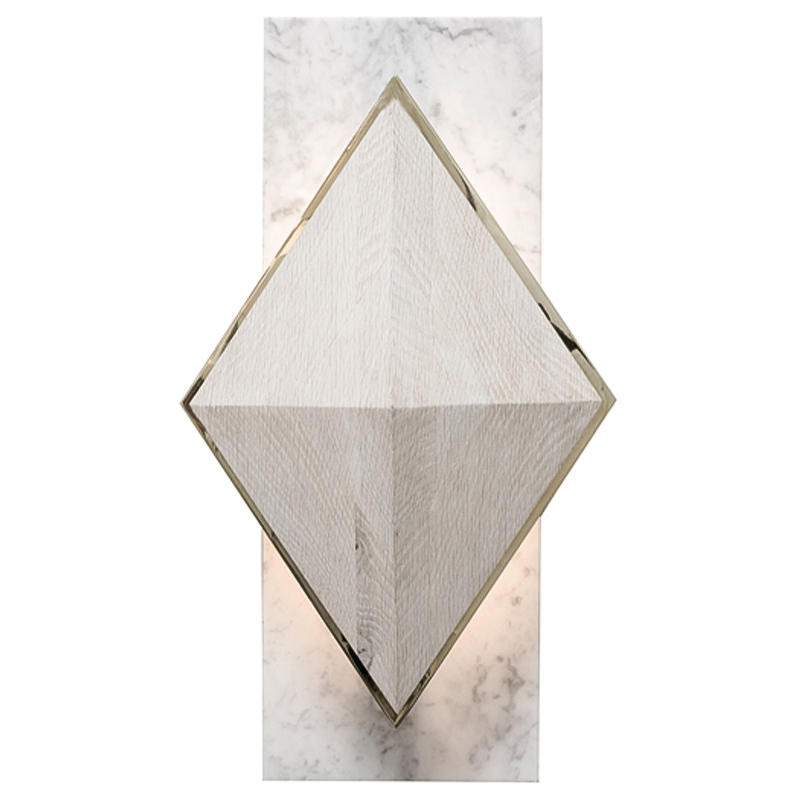 Бра Susan Hornbeak INES SCONCE Белый Мрамор Bianco Белый Глянцевое золото во Владивостоке | Loft Concept 
