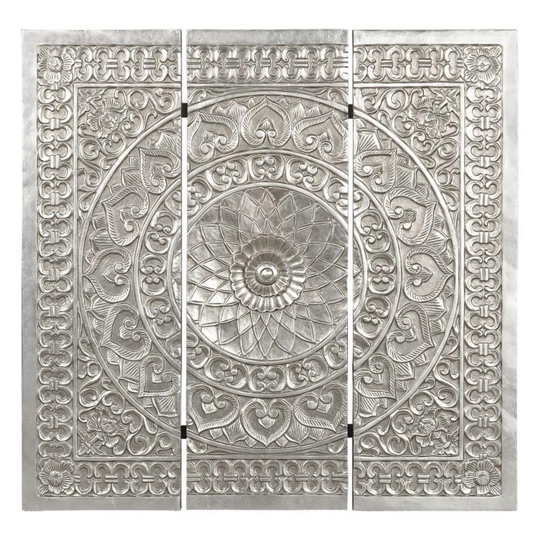 Панно Silver Patterns Серебряный Панно Silver Patterns Серебряный во Владивостоке | Loft Concept