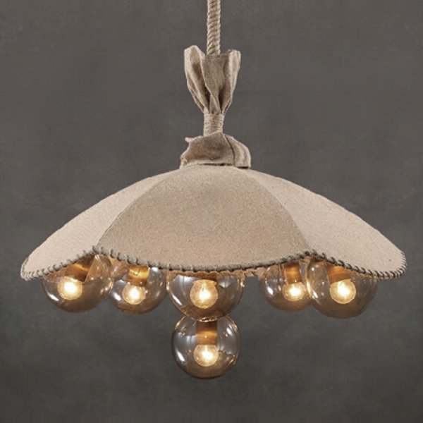 Люстра Loft Pendant Lamp Glass & Linen Bouquet Люстра Loft Pendant Lamp Glass & Linen Bouquet во Владивостоке | Loft Concept