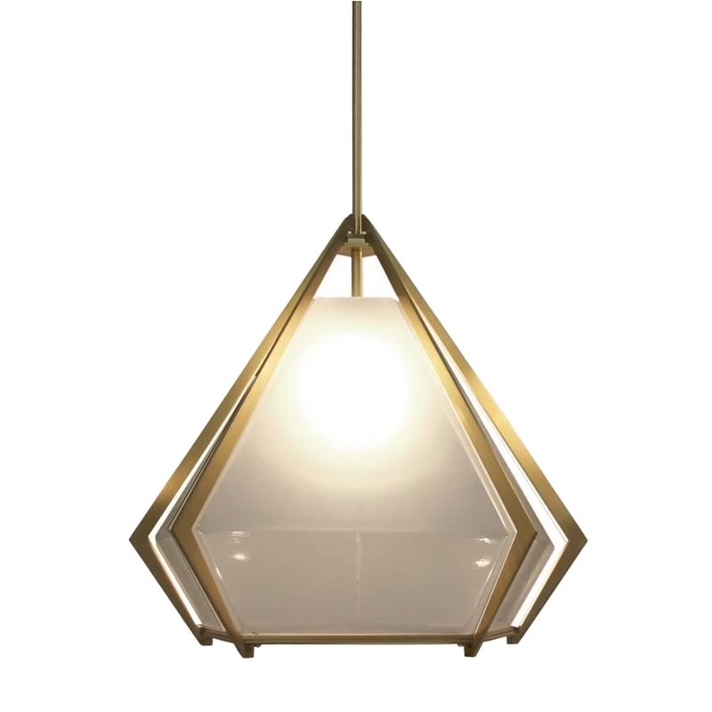 Подвесной светильник Harlow Pendant Lamp white Золотой Белый Подвесной светильник Harlow Pendant Lamp white Золотой Белый во Владивостоке | Loft Concept