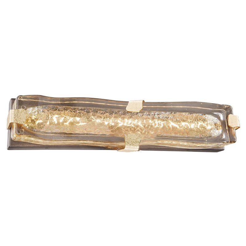 Бра с плафоном из выдувного муранского стекла Lumpio Gold Золотой Коричневый Бра с плафоном из выдувного муранского стекла Lumpio Gold Золотой Коричневый во Владивостоке | Loft Concept