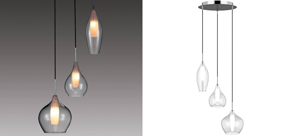 Люстра Candiano Transparent Triple Люстра Candiano Transparent Triple - Loft-Concept во Владивостоке