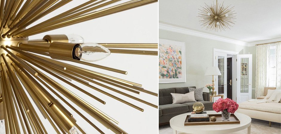Люстра ASTRA Chandelier Sputnik Brass Люстра ASTRA Chandelier Sputnik Brass - Loft-Concept во Владивостоке