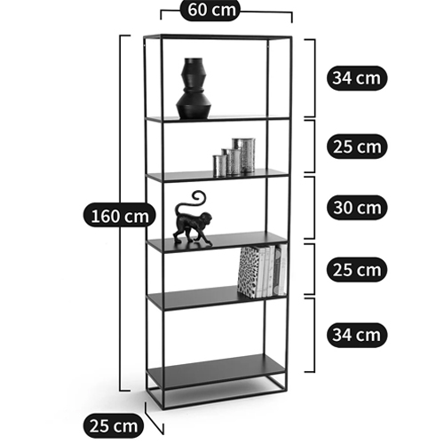 Металлический стеллаж Menzie Black Wide Metal Rack Металлический стеллаж Menzie Black Wide Metal Rack во Владивостоке