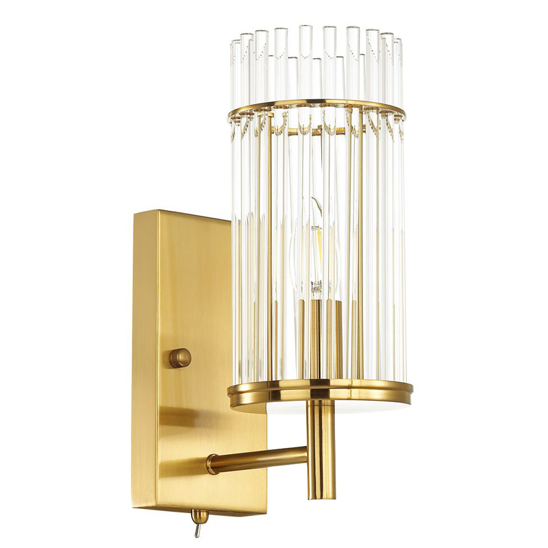 Бра Wendel Sconce Прозрачный Глянцевое золото Бра Wendel Sconce Прозрачный Глянцевое золото во Владивостоке | Loft Concept