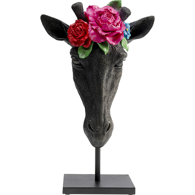 Статуэтка Giraffe and Flowers Черный Статуэтка Giraffe and Flowers Черный во Владивостоке | Loft Concept