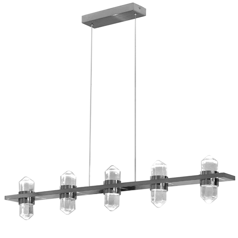 Люстра large Crystal Line Chromium Хром Прозрачный Люстра large Crystal Line Chromium Хром Прозрачный во Владивостоке | Loft Concept