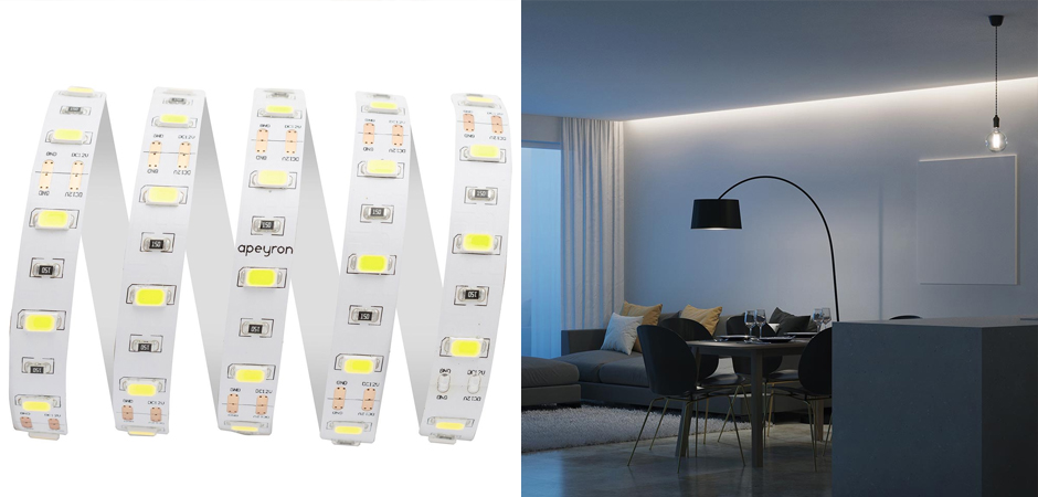 Светодиодная лента 9,6W/m 60LED/m 5630SMD холодный белый 3M Светодиодная лента 9,6W/m 60LED/m 5630SMD холодный белый 3M - Loft-Concept во Владивостоке
