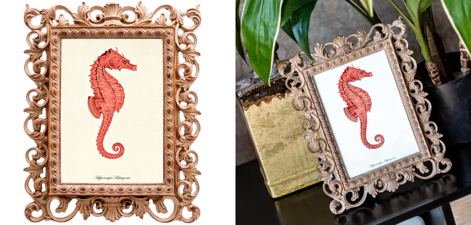 Постер Red Seahorse Poster Постер Red Seahorse Poster - Loft-Concept во Владивостоке