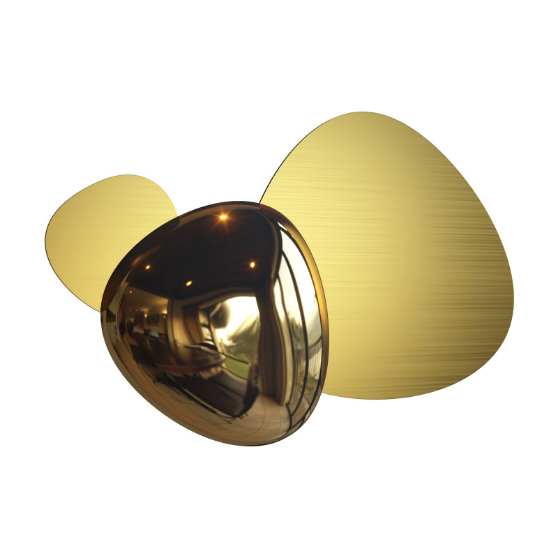 Бра Gold Matt & Gloss 1 Глянцевое золото матовое золото Бра Gold Matt & Gloss 1 Глянцевое золото матовое золото во Владивостоке | Loft Concept