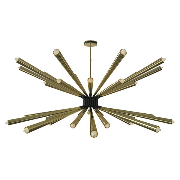 Люстра DORSEY Chandelier by DELIGHTFULL Латунь Черный Люстра DORSEY Chandelier by DELIGHTFULL Латунь Черный во Владивостоке | Loft Concept