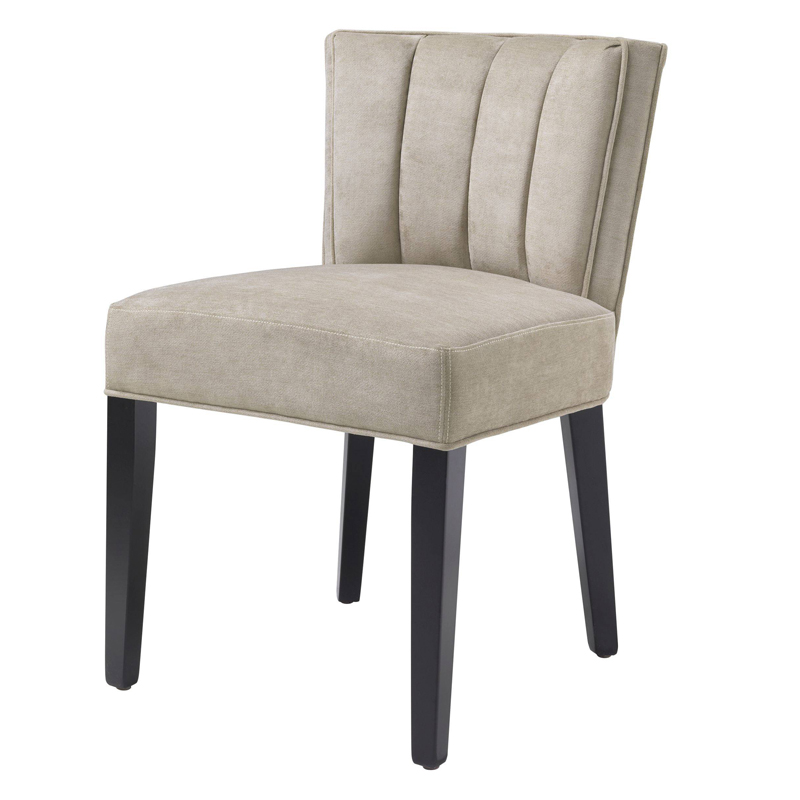 Стул Eichholtz Dining Chair Windhaven Greige Бежево-серый Черный Стул Eichholtz Dining Chair Windhaven Greige Бежево-серый Черный во Владивостоке | Loft Concept