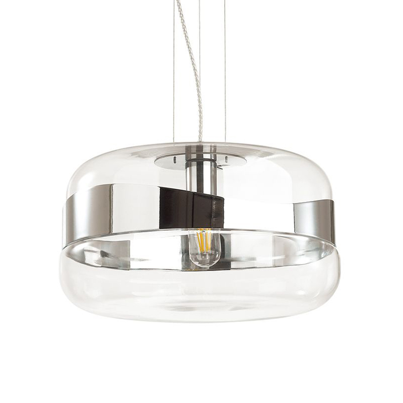 Люстра Igon Chrome Lamp Прозрачный Хром Люстра Igon Chrome Lamp Прозрачный Хром во Владивостоке | Loft Concept