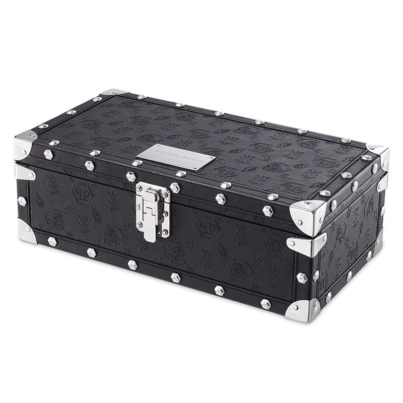 Шкатулка для часов Philipp Plein Watch Box No Limit Черный Серебряный Шкатулка для часов Philipp Plein Watch Box No Limit Черный Серебряный во Владивостоке | Loft Concept