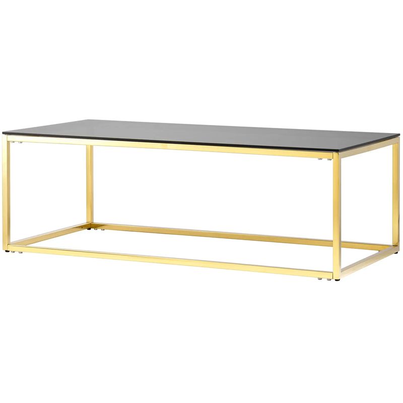 Столик кофейный Cassiani Collection Gold Золотой Стекло Смок Столик кофейный Cassiani Collection Gold Золотой Стекло Смок во Владивостоке | Loft Concept