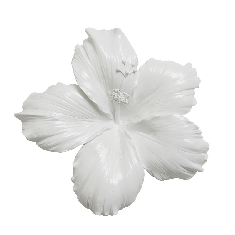 Аксессуар на стену Decor Flowers Hibiscus Белый Аксессуар на стену Decor Flowers Hibiscus Белый во Владивостоке | Loft Concept