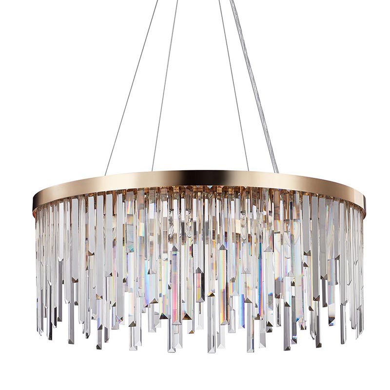 Люстра Bennett Chandelier gold матовое золото Прозрачный Люстра Bennett Chandelier gold матовое золото Прозрачный во Владивостоке | Loft Concept