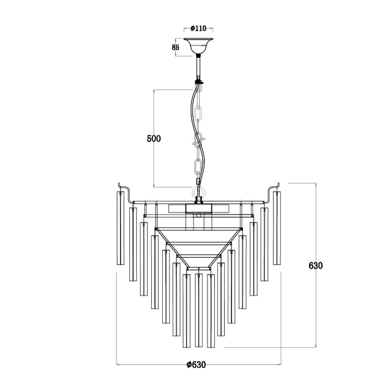 Люстра Eichholtz Chandelier Nova Chrome во Владивостоке