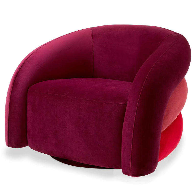 Кресло Eichholtz Chair Novelle Bordeaux Red Velvet Бургундский красный Коралловый Красный Кресло Eichholtz Chair Novelle Bordeaux Red Velvet Бургундский красный Коралловый Красный во Владивостоке | Loft Concept