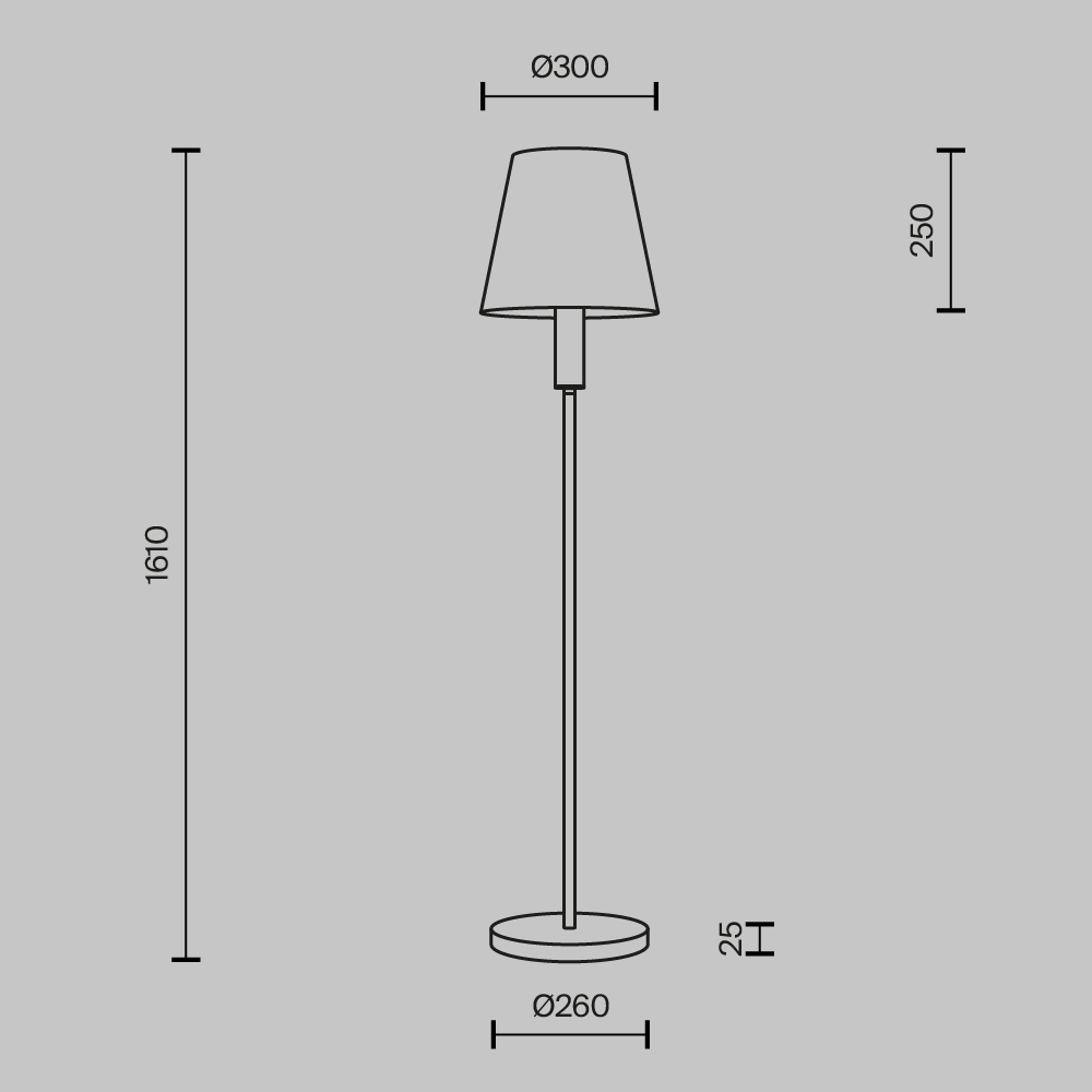 Напольный светильник Lira E27 во Владивостоке
