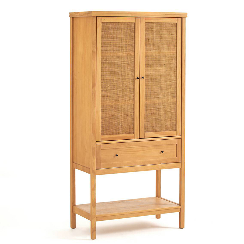 Шкаф Niels Wicker Cupboard 2 Doors Светлый дуб Шкаф Niels Wicker Cupboard 2 Doors Светлый дуб во Владивостоке | Loft Concept