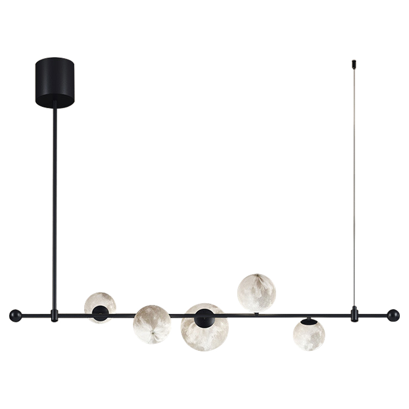 Светильник Tech Lighting Modern Rail Geometric Linear Suspension 5 Black Черный Белый Светильник Tech Lighting Modern Rail Geometric Linear Suspension 5 Black Черный Белый во Владивостоке | Loft Concept