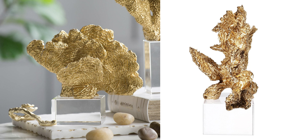 Статуэтка Gold Coral Fan Статуэтка Gold Coral Fan - Loft-Concept во Владивостоке