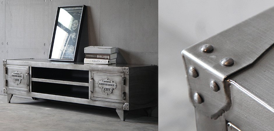 TV-тумба Loft Safe с полками TV-тумба Loft Safe с полками - Loft-Concept во Владивостоке