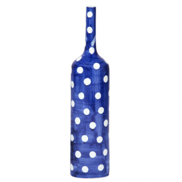Ваза-бутылка blue & white ornament Point Bottle Синий Белый Ваза-бутылка blue & white ornament Point Bottle Синий Белый во Владивостоке | Loft Concept