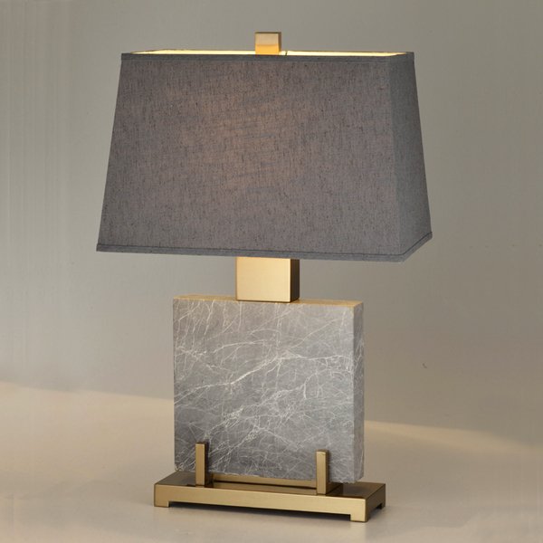 Настольная лампа Table lamp marble Grey Серый Настольная лампа Table lamp marble Grey Серый во Владивостоке | Loft Concept