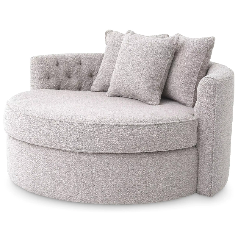 Диван Eichholtz Sofa Carlita Bouclé Grey Серый Диван Eichholtz Sofa Carlita Bouclé Grey Серый во Владивостоке | Loft Concept