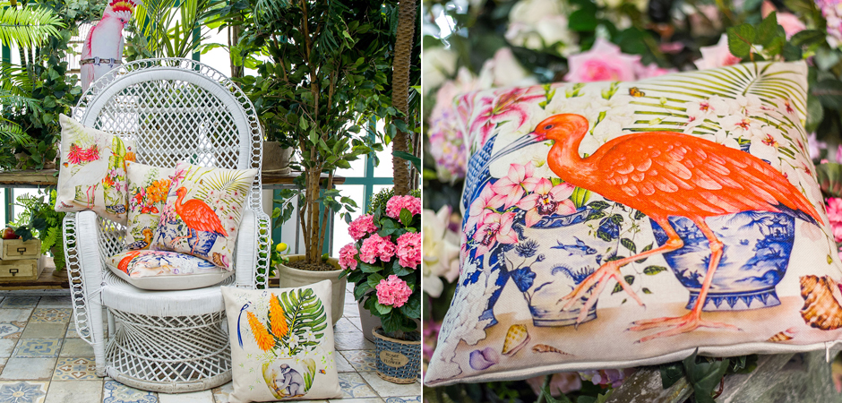 Декоративная подушка Scarlet Ibis Pillow Декоративная подушка Scarlet Ibis Pillow - Loft-Concept во Владивостоке