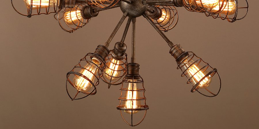 Люстра Loft Industrial Sputnik 13 Retro Люстра Loft Industrial Sputnik 13 Retro - Loft-Concept во Владивостоке