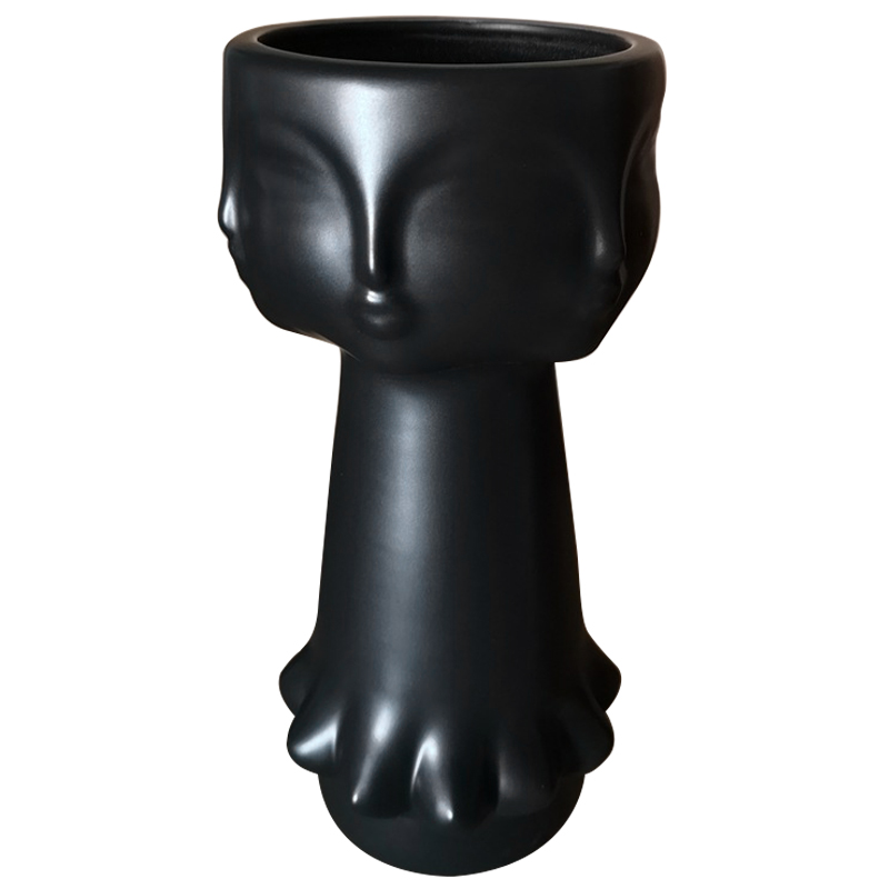 Декоративная ваза GEROGIA VASE II Black Vase Черный Декоративная ваза GEROGIA VASE II Black Vase Черный во Владивостоке | Loft Concept