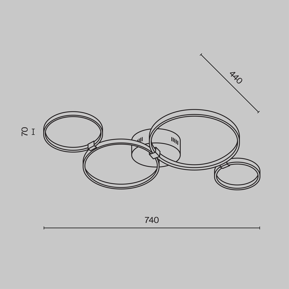 Потолочный светильник Olympia 3000-4000К 39Вт во Владивостоке